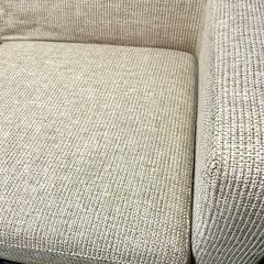 【譲渡】2人掛け用　ワッフル生地ソファーの画像