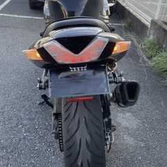 ZZR1400　オーリンズ 　バックステップ　バーハン　メッシュホース　LEDライト・ウインカー　中古の画像