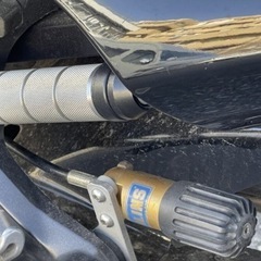 ZZR1400　オーリンズ 　バックステップ　バーハン　メッシュホース　LEDライト・ウインカー　中古の画像