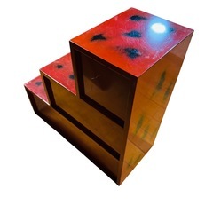 収納棚 階段 生活家具 オシャレ A12026の画像