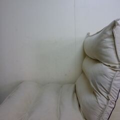 Ｍ　未使用/新品　アウトレット　座椅子 ゆったり ワイド 低反発 14段階 リクライニング フロアチェア 折りたたみ収納 イエローベージュの画像