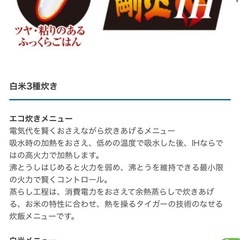 タイガー　炊飯器　IH炊きたての画像