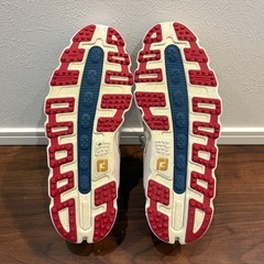 フットジョイ FTF 56853J ゴルフシューズ 26cm スパイクレス 白赤の画像