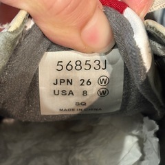 フットジョイ FTF 56853J ゴルフシューズ 26cm スパイクレス 白赤の画像