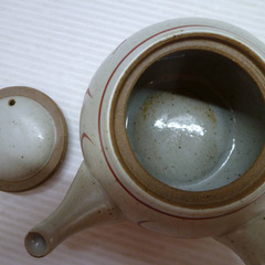 ★▲九谷焼 勝山 赤絵花紋 急須 湯呑 4客セット 御番茶器 茶器 和食器 湯飲み 煎茶道具 lの画像