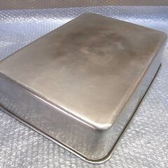 ステンレスバット 長方形深型　約40cm×28cm×9cm　中古品の画像