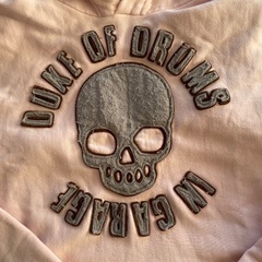 【ZARA】ザラ スカルプリント ピンク パーカーの画像