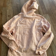 【ZARA】ザラ スカルプリント ピンク パーカーの画像