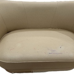 Francfrancアンクレットソファ（W1385/ベージュ）※落書きありの画像