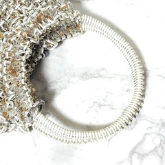 【美品】ANTEPRIMA アンテプリマ グリッター ワイヤーバッグ ラウンド 縦型 の画像