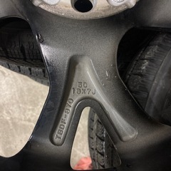 トヨタ純正 CH-R 18インチアルミホイール 4本 ブラポリ 純正戻し インチアップ の画像