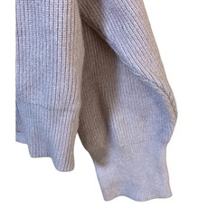 【美品】AMOUR BOX 長袖 ニットカーディガン リブ編み ピンクベージュ Ｆの画像