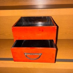 昔の小さなお膳　骨董品の画像