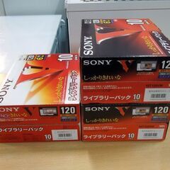 デッドストック品 SONY VHS ビデオカセットテープ 120分 10巻セット×3個 合計30巻まとめて スタンダード ソニー 記録媒体 札幌市 新道東店の画像