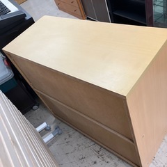 石2512-290 木製4段チェスト　キズ汚れ有りの画像