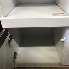 ジャングルジャングル貝塚店　ハーフレンジボード　キッチンカウンター　レンジ台　ホワイト　収納力抜群　貝塚市　二色浜　リサイクルショップの画像