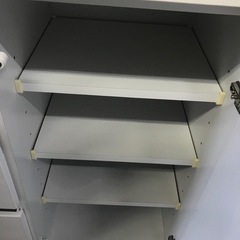 ジャングルジャングル貝塚店　ハーフレンジボード　キッチンカウンター　レンジ台　ホワイト　収納力抜群　貝塚市　二色浜　リサイクルショップの画像