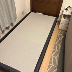 大塚家具　KINGSDOWN シングルベッド　キングズダウンマットレス付　美品　配達可能の画像