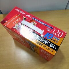 デッドストック品 VICTOR VHS ビデオカセットテープ 120分 10巻セット 10T-120AVK スタンダード 日本ビクター 記録媒体 札幌市 新道東店の画像