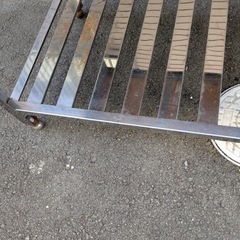 【中古】大阪引取限定　細田工業　シルバースター　スチール　作業台　横長　【KNLL1F032】の画像