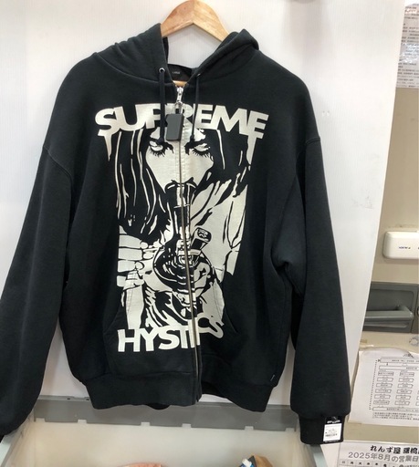 ジモティ割引有★【ジャングルジャングル岸和田店】ＨＹＳＴＥＲＩＣ　ＧＬＡＭＯＵＲ×ＳＵＰＲＥＭＥ　ジップアップ　ジャケット　南大阪 岸