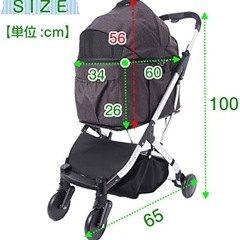 4輪ペットカート　分離式　の画像