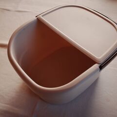 リッチェル フットバスバケツ アイボリー 32×38.5×21の画像