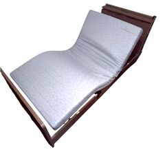 D2936/D2937 【セット商品】電動リクライニングベッド マットレス シングルサイズ シングル 電動 リクライニングベッド ナチュラル 茶系 グレーの画像