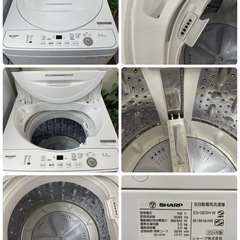 R714 ☀️2024年製の高年式♪ 生活家電2点セット 国内メーカー 冷蔵庫・洗濯機 ⭐動作確認済⭐クリーニング済の画像