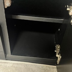 ブラック　テレビ台　収納多数　2026年2月中旬から2月末取引希望の画像