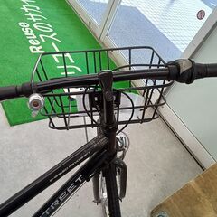 リユースのサカイ栃木店★ジモティ割あり★ BIZSTREET 自転車 27インチ ブラック クリーニング済み TC11911の画像