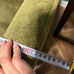 2人掛けソファ 抹茶色 yellow greenの画像