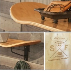 スケートボード ラック 2個セットの画像