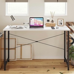 【12/20まで】　デスク　美品　ホワイト　作業デスクの画像