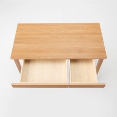 無印良品木製デスクの画像