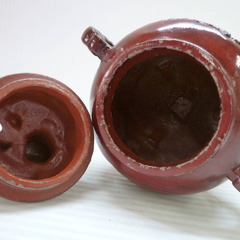 ★▲金属製 中島清？ 獅子蓋 龍紋 双耳 三足 三つ足 香炉 高脚 高足 香爐 高さ17.5cm 約390g 茶道具 華道具 bの画像