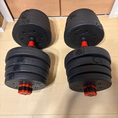 ダンベル片側1.25、1.5、2.0、2.5kg ×4 計7.25×4=29kgの画像