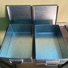 $ MUJI 無印良品　トタンボックス　大　高さ16cmタイプ　2点まとめての画像
