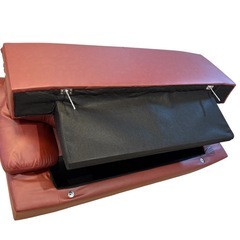 【美品】関家具　ミラージュIII 2Pソファー　革製　本革　ソファー　2人掛け　椅子　ハイバックの画像