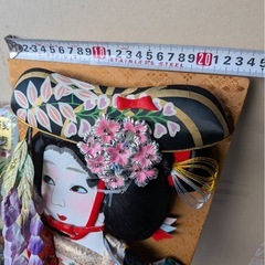 羽子板飾りセット 正月飾り 縁起物 初正月 季節飾りインテリア 昭和レトロ 和風 江戸 歌舞伎②の画像