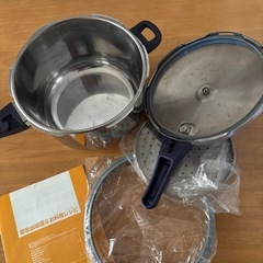 ドウシシャ　 ステンレス3層底圧力鍋 片手KOKO5-8881 大容量5.0Lの画像