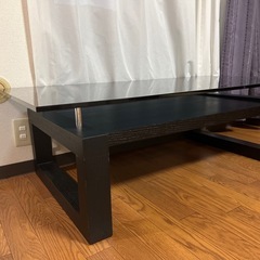 Armonia（アルモニア）ガラスローテーブル 重厚タイプ｜自宅引き取り限定の画像