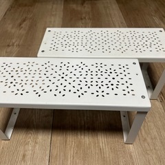 IKEA イケア　小物置き　ミニスチールラック2個セットの画像