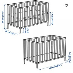 IKEA ベビーベッドの画像
