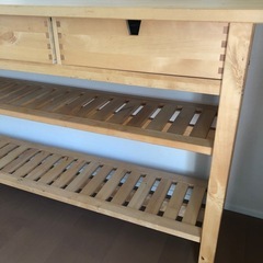 キッチン　サイドテーブルの画像