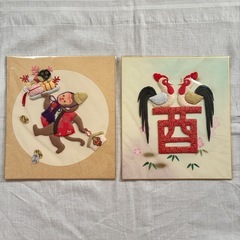 色紙掛け　押絵　タペストリーの画像