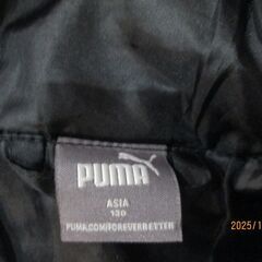 PUMA ブラックダウンコート 130サイズ 中古品の画像