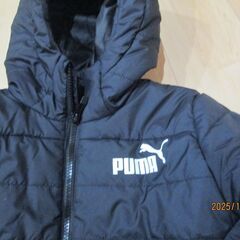PUMA ブラックダウンコート 130サイズ 中古品の画像