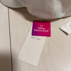 プティマインpetit main【Disney】ディズニープリンセス 刺しゅう バックリボン キャップ 帽子 50cm～54cm 女の子 ベビー キッズ 遠足 お出掛け プール 海の画像