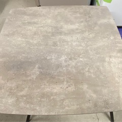 $ セラミック ダイニングテーブル 幅（約）90cm  回転ダイニングチェアーの画像